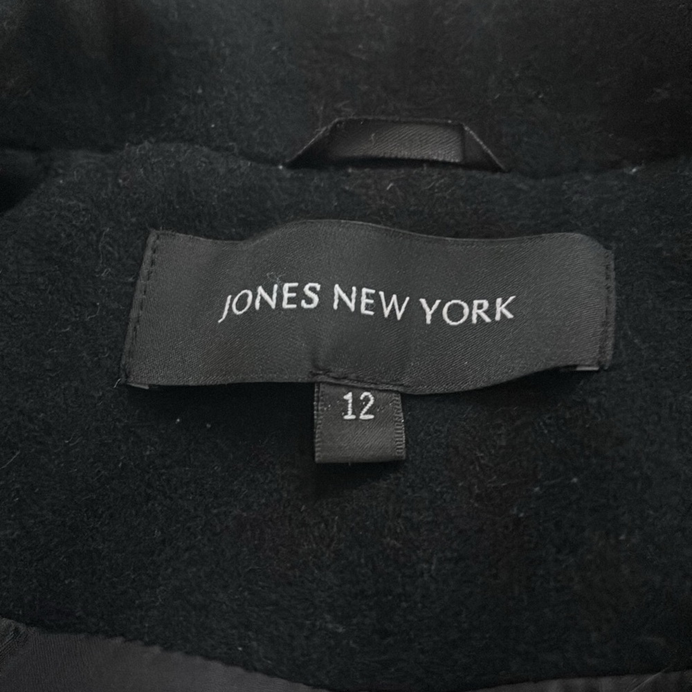 Jones New York Trench Coat Peplum Wool Blend size 12 - Picture 6 of 9